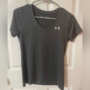 Grey under armour v neck